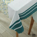 Toile cirée jaune et verte