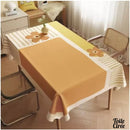 Toile cirée jaune-orange