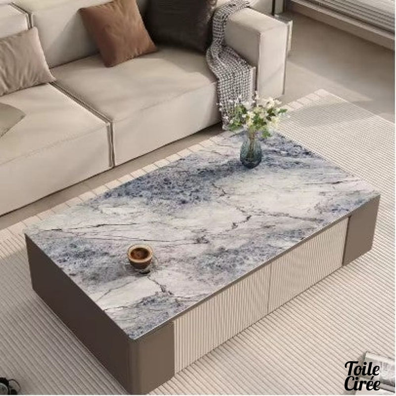 Toile cirée marbrée