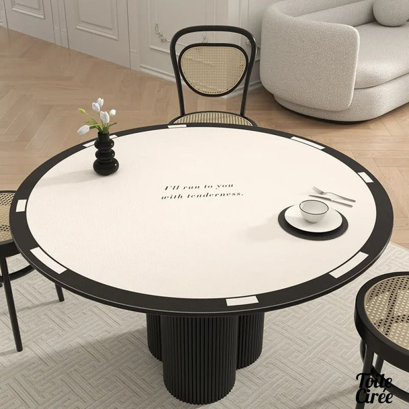 Toile cirée moderne ronde