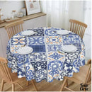 Toile cirée mosaïque ronde