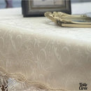 Toile cirée motif dentelle