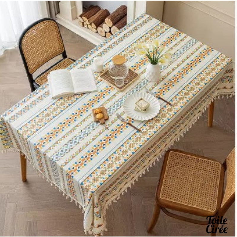 Toile cirée motifs géométriques