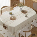 Toile cirée nappe ovale