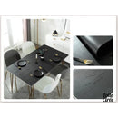 Toile cirée noire unie