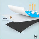 Toile cirée orange motifs originaux