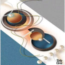 Toile cirée ovale 140x200 motif contemporain