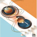 Toile cirée ovale 140x200 motif contemporain