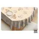 Toile cirée ovale 140x200