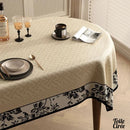 Toile cirée ovale kitch