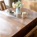 Toile cirée ovale transparente