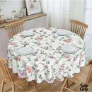 Toile cirée petites fleurs roses