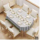 Toile cirée pour table de jardin ovale