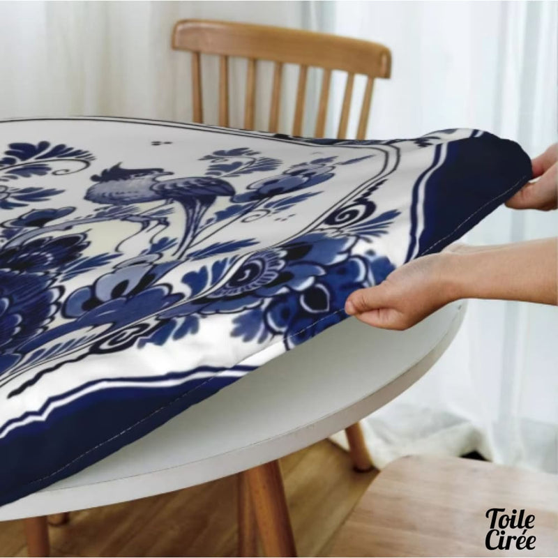 Toile cirée pour table jardin elastique