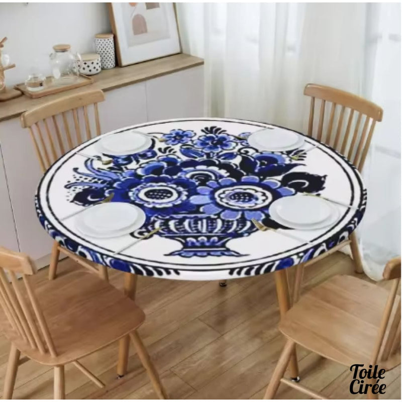 Toile cirée pour table jardin elastique