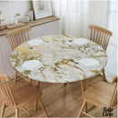 Toile cirée pour table ronde élastiquée