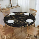 Toile cirée pour table ronde élastiquée