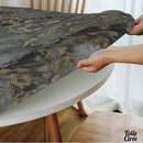 Toile cirée pour table ronde élastiquée