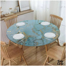 Toile cirée pour table ronde élastiquée