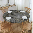 Toile cirée pour table ronde élastiquée