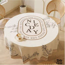 Toile cirée pour table ronde