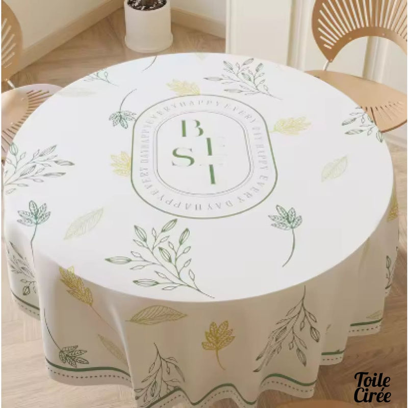 Toile cirée pour table ronde