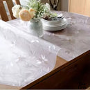 Toile cirée pvc ovale transparente