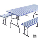 Toile cirée rectangulaire avec élastique