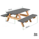 Toile cirée rectangulaire avec élastique