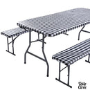 Toile cirée rectangulaire avec élastique