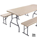 Toile cirée rectangulaire avec élastique