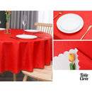 Toile cirée ronde 180 rouge