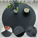 Toile cirée ronde extensible rabat élastiqué