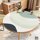 Toile cirée ronde moderne