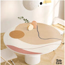 Toile cirée ronde moderne