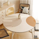 Toile cirée ronde moderne