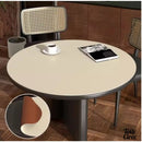 Toile cirée ronde pvc uni écru