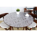 Toile cirée ronde transparente