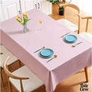 Toile cirée rose pâle