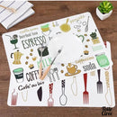 Toile cirée set de table cuisine