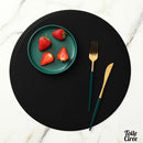 Toile cirée set de table rond