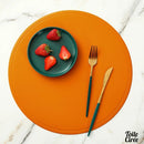 Toile cirée set de table rond