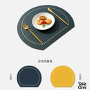 Toile cirée set de table uni