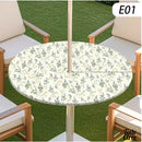 Toile cirée table de jardin