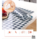 Toile cirée transparente avec couleurs