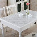 Toile cirée transparente avec motif