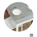 Toile cirée transparente avec motifs