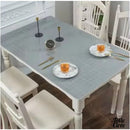 Toile cirée transparente avec motifs