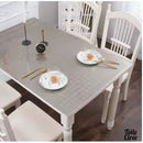 Toile cirée transparente avec motifs