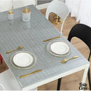 Toile cirée transparente avec motifs